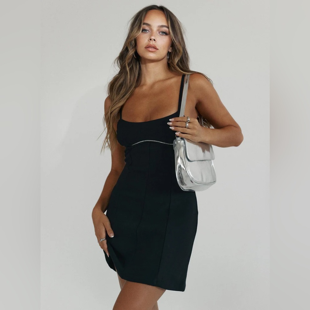 Princess Polly Lunara Mini Dress Black